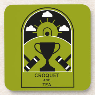 Rasen-Croquet Getränkeuntersetzer