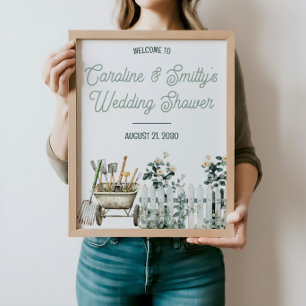 Rasen- & Gartenhochzeitsdusche, Brautdusche Poster