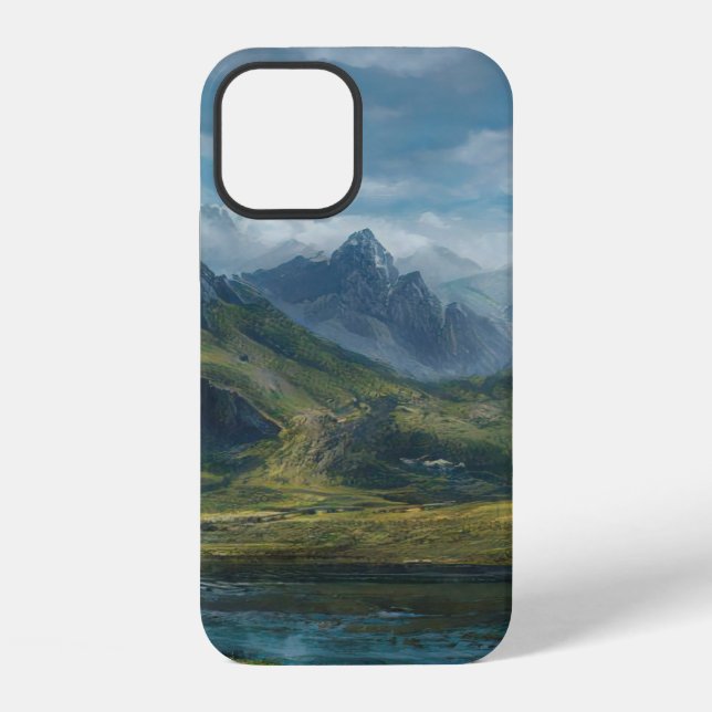 Rasen iPhone 12 Hülle (Rückseite)