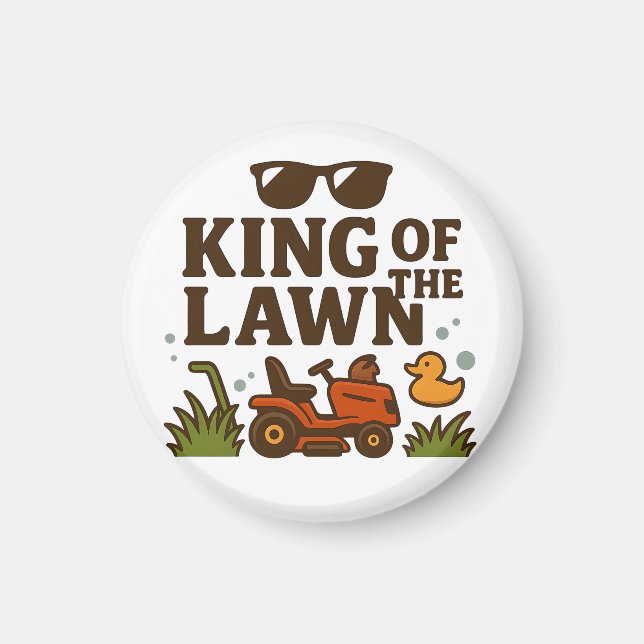 Rasen-König – Papa Edition Magnet (Vorne)