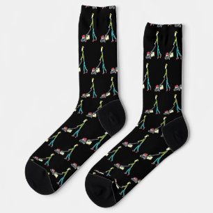 Rasen mähender Stockmann Socken