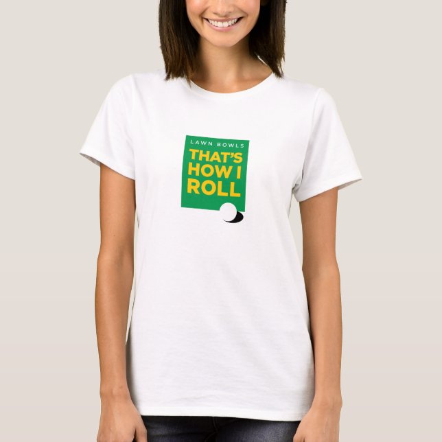 "Rasen rollt - der, wie ich" rolle - beleuchten T-Shirt (Vorderseite)