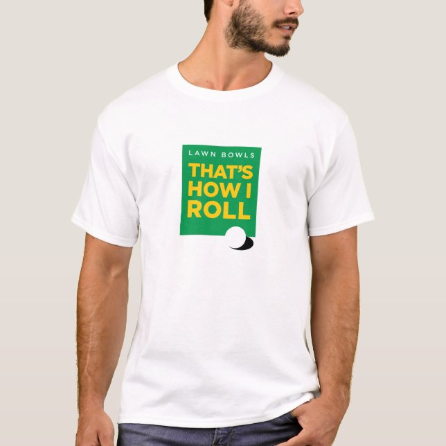"Rasen rollt - der, wie ich" rolle - beleuchten T-Shirt (Vorderseite)