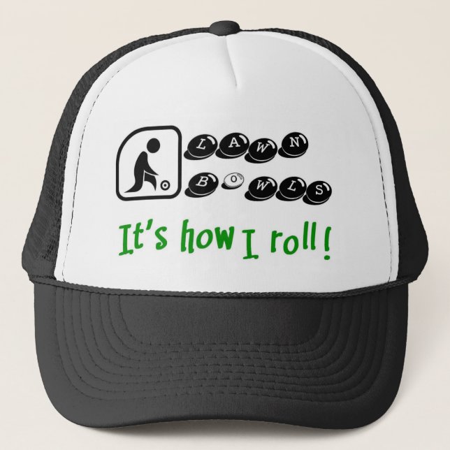 Rasen rollt - es ist, wie ich rolle truckerkappe (Vorderseite)