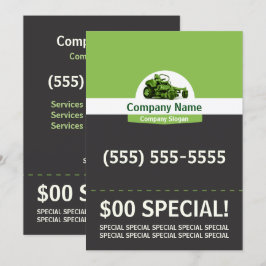 Rasen-Sorgfalt-12x18 Flyer Einladung