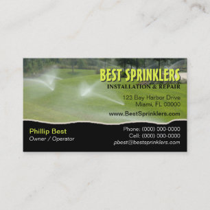 Rasen-Sprinkler / Landschaftsbau Visitenkarte