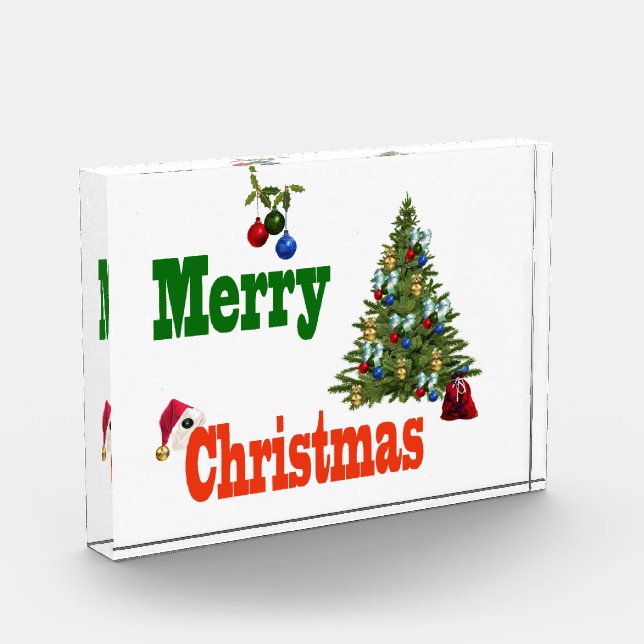 Rasen Weihnachtsbaum und Strumpf, Fotoblock (Links)