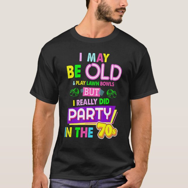 Rasenbowls Ausstattung Ideale für Frauen und 70er  T-Shirt (Vorderseite)