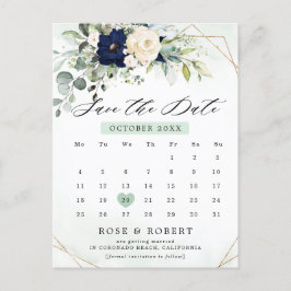 Rasenfläche Save the Date geometrisch Ankündigungspostkarte