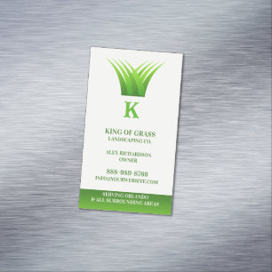 Rasengras-Logo Magnetische Visitenkarte