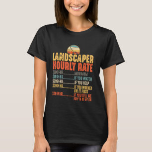 Rasenmähen Landschaftsgärtner Stundensatz Rasenmäh T-Shirt
