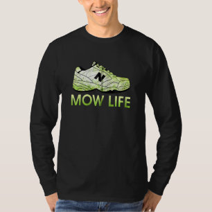 Rasenmähen Vater Leben Zip T-Shirt