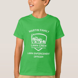 Rasenmäher, die Crew auf Familienladern abstimmen T-Shirt