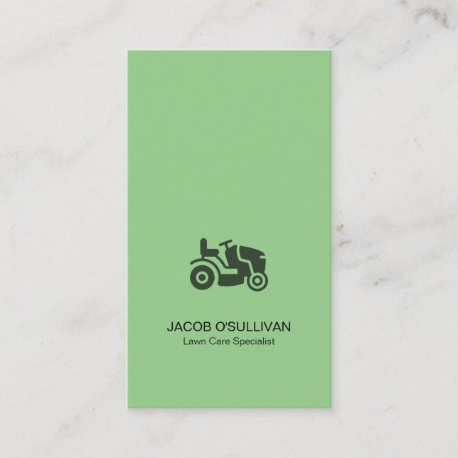 Rasenmäher Gras Landschaft Visitenkarte (Vorderseite)