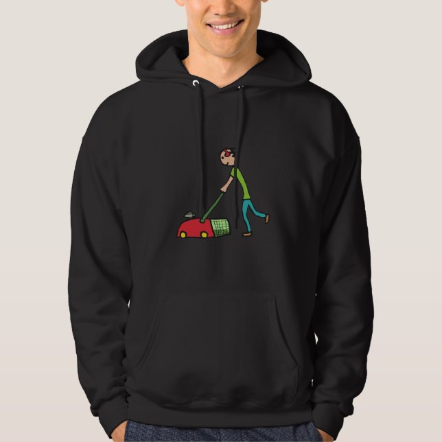 Rasenmäher Hoodie (Vorderseite)