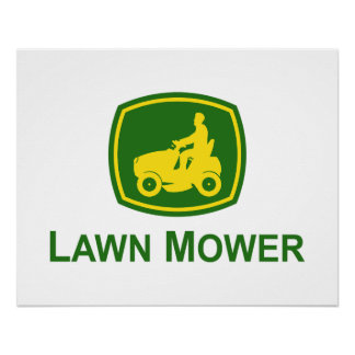 Rasenmäher John Deere Poster