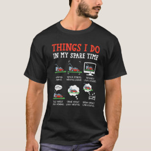 Rasenmäher Kleidung für Landschaftsgärtner Männer T-Shirt