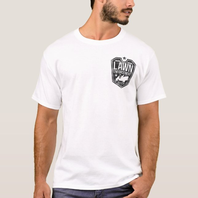 Rasenmäher - Landscaper-Beamter für die Rechtsdurc T-Shirt (Vorderseite)
