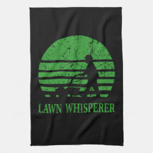 Rasenmäher Lawn Whisperer Gardener Geschenk Geschirrtuch