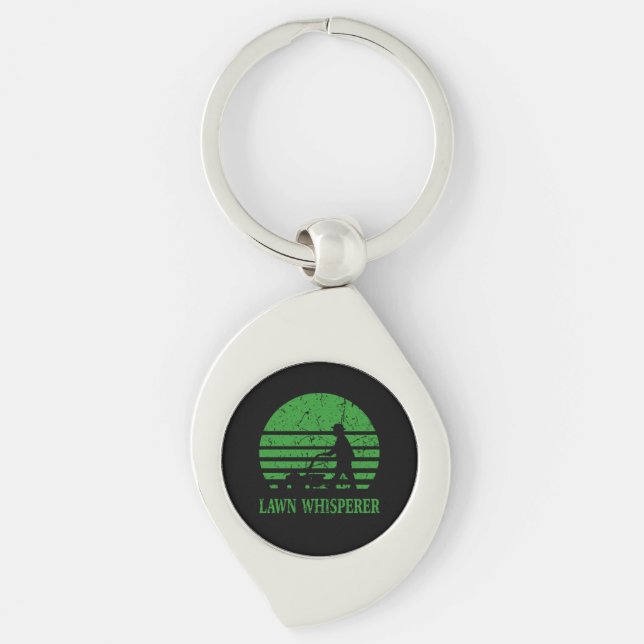 Rasenmäher Lawn Whisperer Gardener Geschenk Schlüsselanhänger (Vorderseite)
