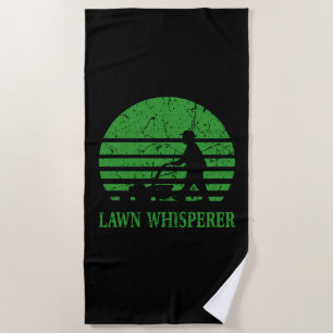 Rasenmäher Lawn Whisperer Gardener Geschenk Strandtuch