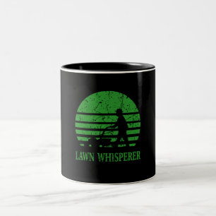 Rasenmäher Lawn Whisperer Gardener Geschenk Zweifarbige Tasse