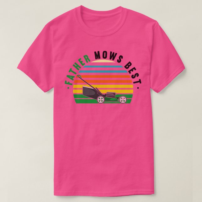 Rasenmäher mähen Beste 3 T-Shirt (Design vorne)