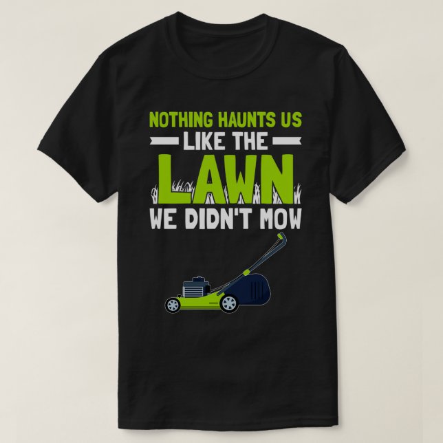 Rasenmäher mähen Landscaper Landscaping 5 T-Shirt (Design vorne)