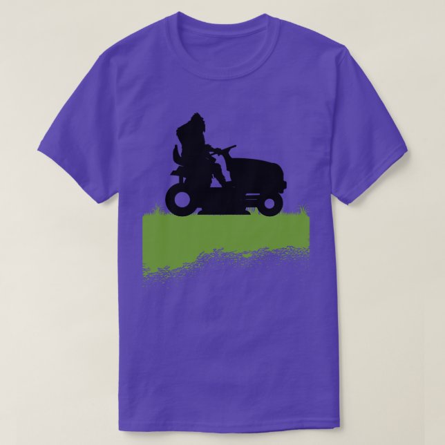 Rasenmäher mit Rasenmähen 1 T-Shirt (Design vorne)