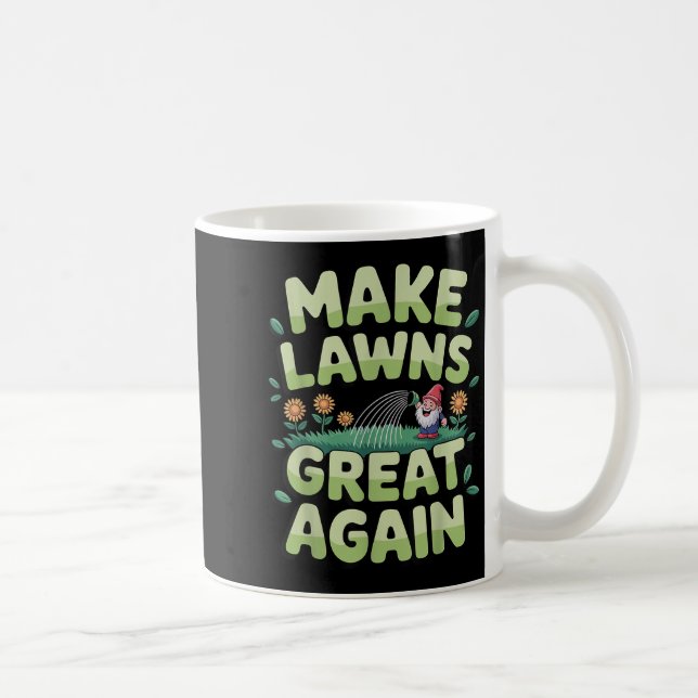 Rasenmäher Neuheit für Männer Frauen Kinder Landsc Kaffeetasse (Rechts)