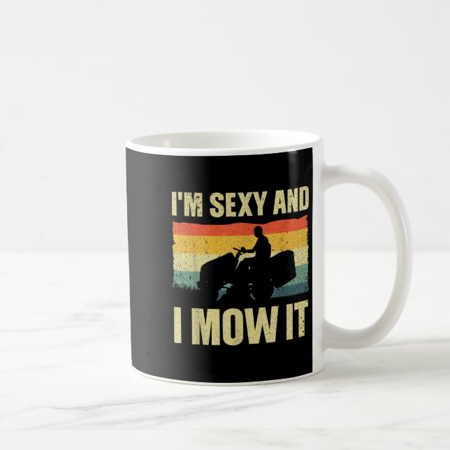 Rasenmäher Neuheit für Männer Frauen Kinder Landsc Kaffeetasse (Rechts)