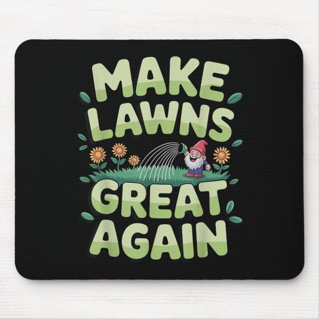 Rasenmäher Neuheit für Männer Frauen Kinder Landsc Mousepad (Vorne)