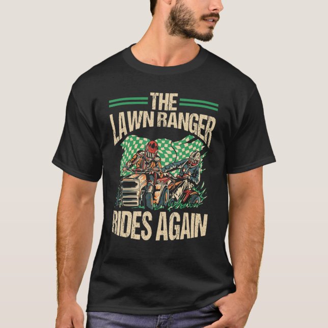 Rasenmäher Ranger Traktor Mähen Rasen 1 T-Shirt (Vorderseite)