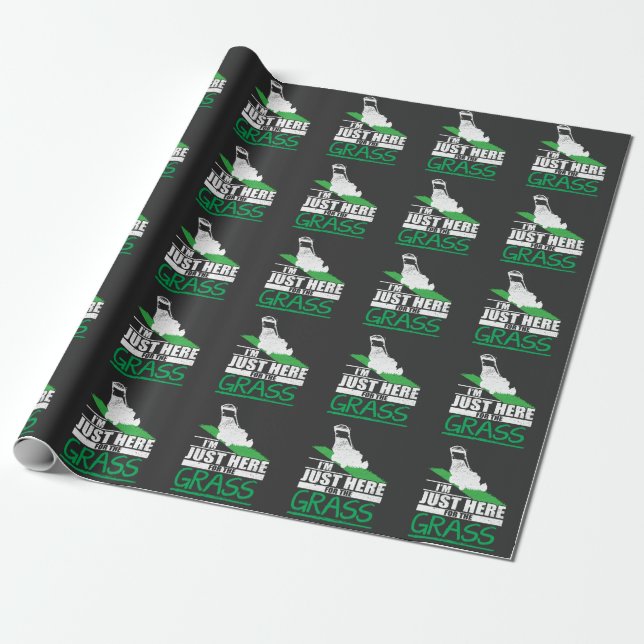 Rasenmäher Rasenmähen Geschenkpapier (Ungerollt)