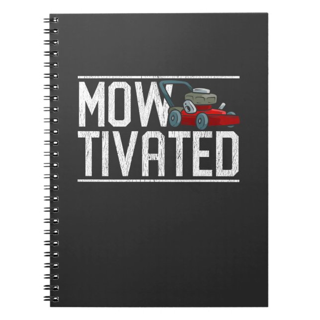 Rasenmäher Rasenmäher Rasenmäher Notizblock (Vorderseite)