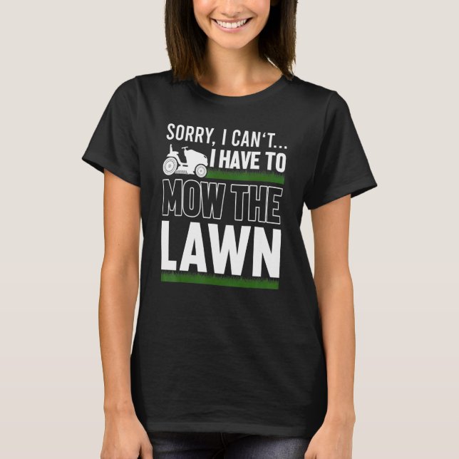 Rasenmäher Rasenmäher Schneiden Vater Vater T-Shirt (Vorderseite)