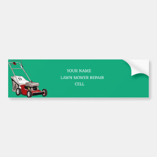 RASENMÄHER REPARATUR AUTOAUFKLEBER