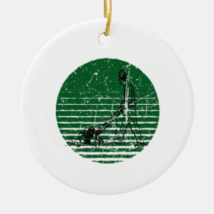 Rasenmäher Retro Keramik Ornament