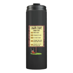 Rasenmäher - stündliche Rasenpflege Thermosbecher