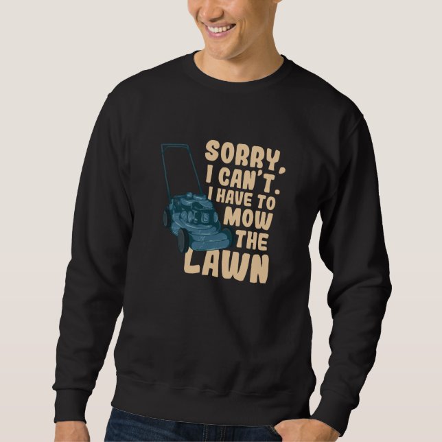 Rasenmäher Sweatshirt (Vorderseite)