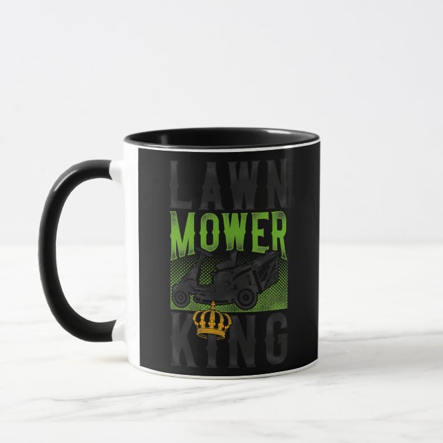Rasenmäher Vater Vater Landscaper Traktor Tasse (Links)