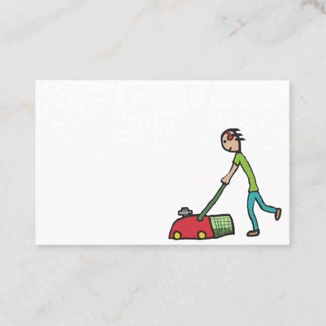 Rasenmäher Visitenkarte (Vorderseite)