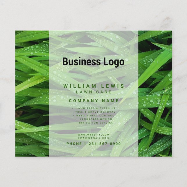 Rasenpflege-Business-Grass-Ausschneiden von Landsc Flyer (Vorne)