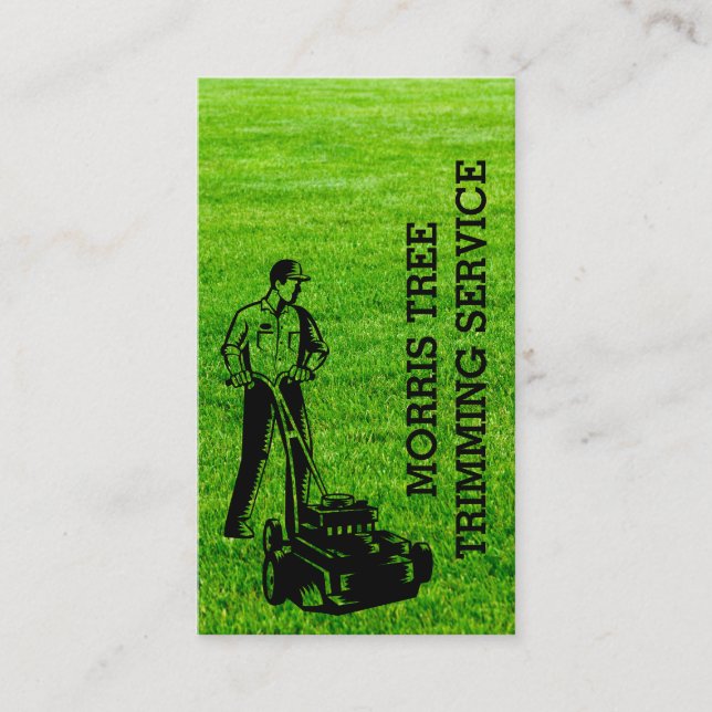 Rasenpflege | Landflucht | Gras Visitenkarte (Vorderseite)