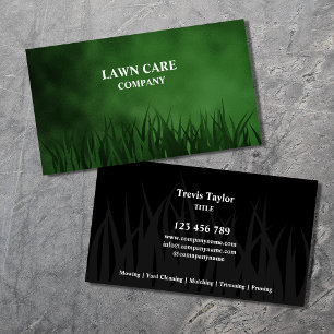 Rasenpflege Landschaft Moderner beruflicher Garten Visitenkarte