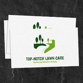 Rasenpflege Landschaften bei Premium Thick Visitenkarte