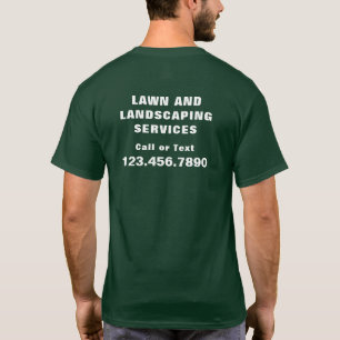 Rasenpflege Landschaftsbau-Service-Geschäftswerbun T-Shirt