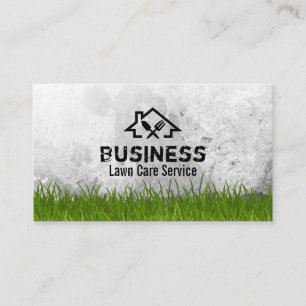 Rasenpflege und Berufliches Haus-Logo Visitenkarte