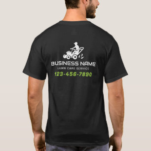 Rasenpflege und Landschaftsschutz Minimal-Mählogo T-Shirt