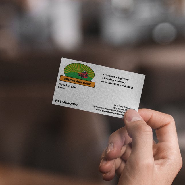 Rasenpflege Visitenkarte (Von Creator hochgeladen)